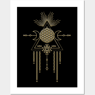 Tribal Flower Of Life Posters and Art